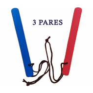 3 Pares Bastões Luta 30 cm Espumado – COLORIDO – PVC – Dan Bong 