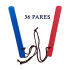 36 Pares Bastões Luta 30 cm Espumado – COLORIDO – PVC – Dan Bong 