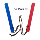 36 Pares Bastões Luta 30 cm Espumado – COLORIDO – PVC – Dan Bong 