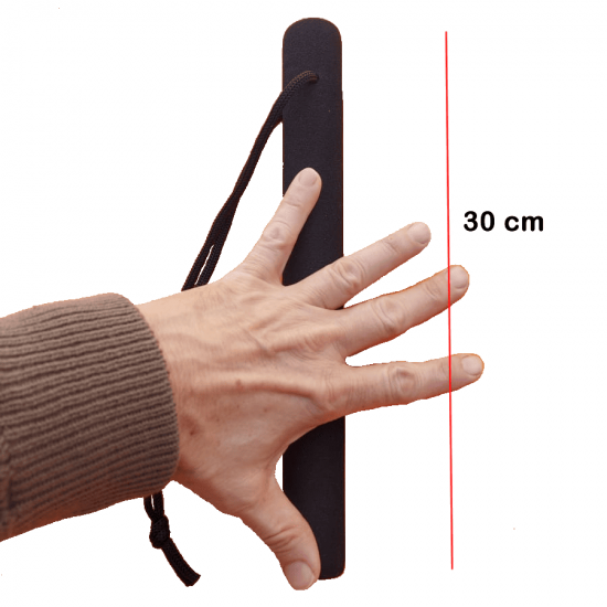 1 Par Bastão Luta 30 cm Espumado – PRETO - Dan Bong 