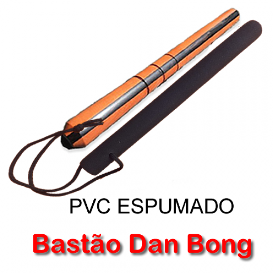 1 Par Bastão Luta 30 cm Espumado – PRETO - Dan Bong 