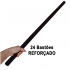 24 Bastões Luta 90 cm Espumado – PRETO – PVC REFORÇADO – Hanbó
