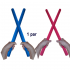 1 Par Bastão Luta 60 cm Espumado – COLORIDO – PVC – Tanbó