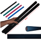 3 Pares Bastões Luta 60 cm Espumado – PRETO – PVC – Tanbó