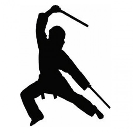 3 Pares Bastões Luta 60 cm Espumado – PRETO – PVC – Tanbó