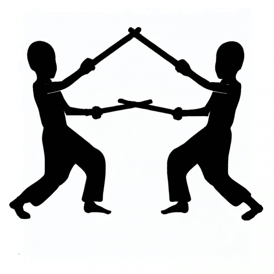 6 Pares Bastões Luta 60 cm Espumado COLORIDO - PVC REFORÇADO - Tanbó - Filipino