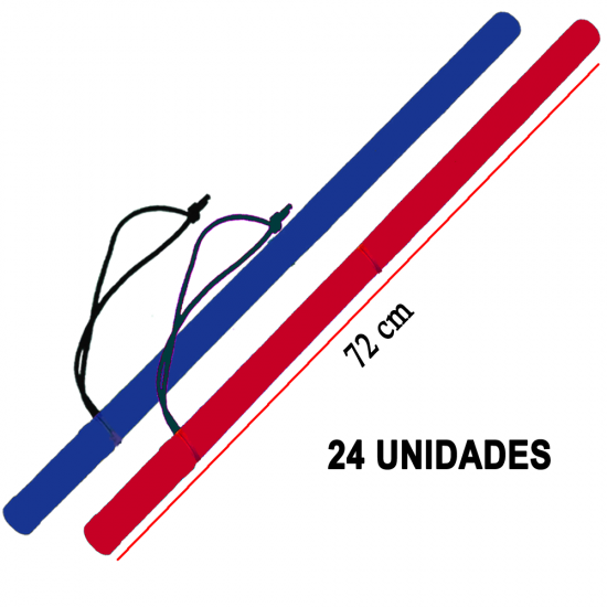 24 Cassetetes 72 cm Espumado COLORIDO - PVC Reforçado - com “Fiel”