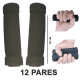 12 Par - Hand Grip Espuma - PRETO - Fisioterapia Idosos